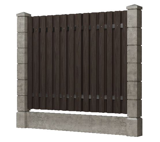 Заборная доска GRINDERDECO, ДПК, тиснение "дуб" Венге купить в Азове