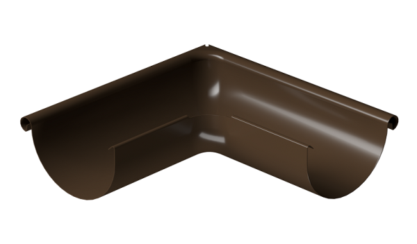 Угол внешний 90° D125 Döcke STAL PREMIUM Каштан, (RAL 8017) купить в Азове
