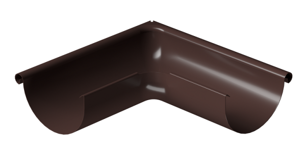 Угол внешний 90° D125 Döcke STAL PREMIUM Шоколад, (RAL 8019) купить в Азове