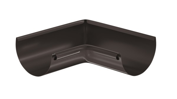 Водосток Aquasistem, система 125x90 - Угол желоба, внутренний 90° RR 32 Тёмно-Коричневый купить в Азове