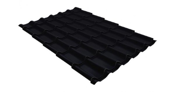 Металлочерепица классик GL 0,5 Velur20 RAL 9005 черный купить в Азове
