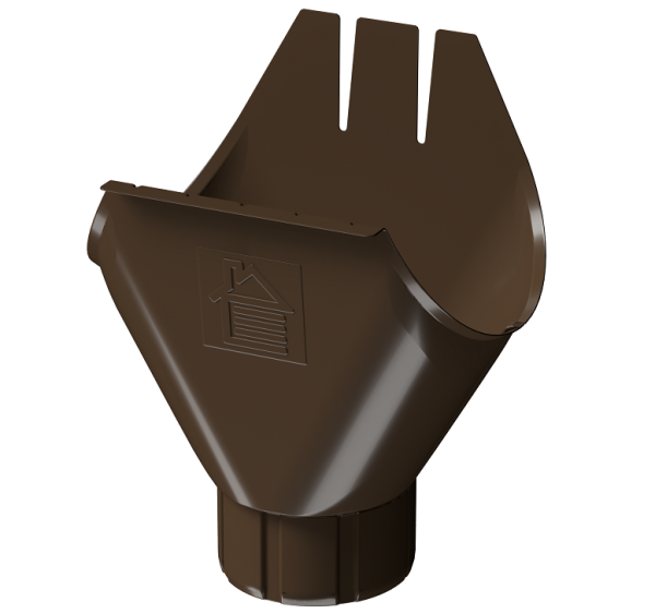 Воронка желоба D125 Döcke STAL PREMIUM Каштан, (RAL 8017) купить в Азове