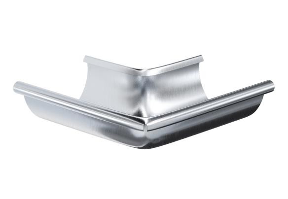 Водосток Aquasistem, Система 125x90 - Угол желоба наружный оцинковка 90° купить в Азове