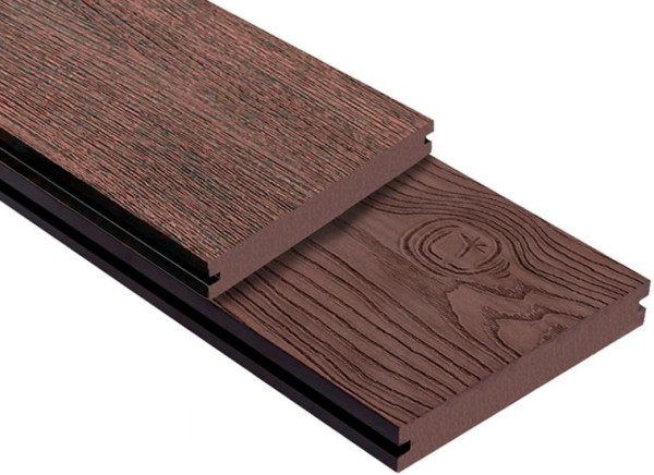 Террасная доска ДПК Outdoor 3D полнотелая STORM/OCEAN BROWN коричневая микс купить в Азове