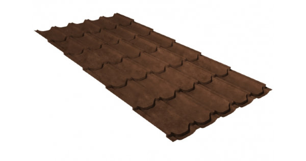 Металлочерепица квинта плюс 0,45 Safari Twincolor Brown купить в Азове