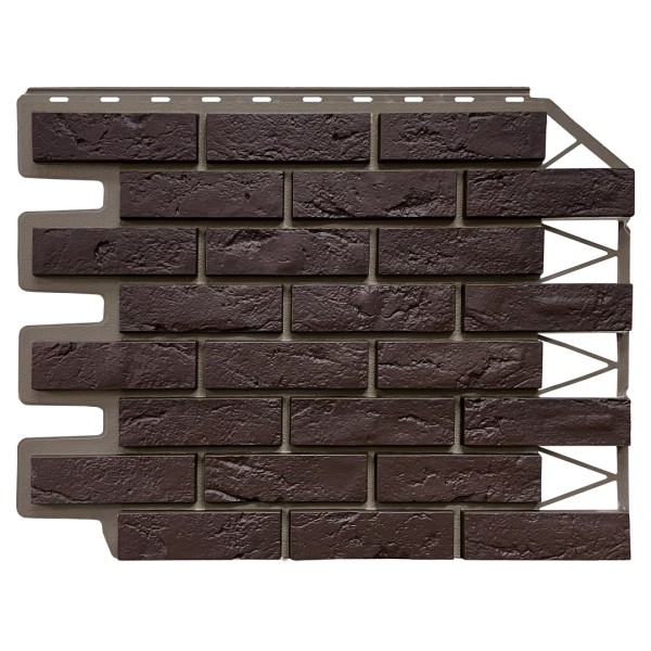 Фасадная панель FineBer, Кирпич Баварский, Темно коричневый купить в Азове