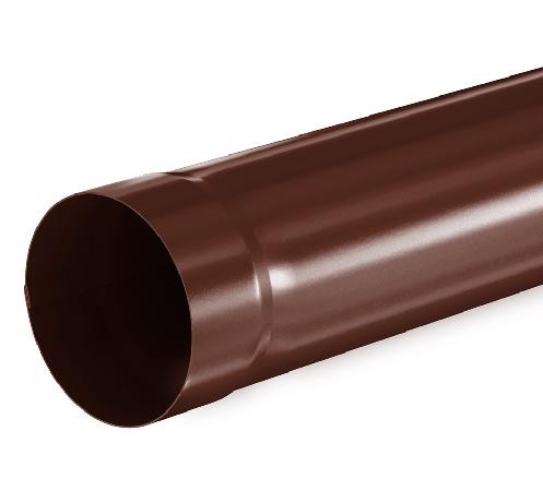 Водосток Aquasistem, система 125x90 - Труба водосточная 1.00м RAL 8017 Коричневый купить в Азове