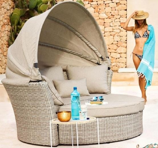 Диван-Трансформер AFINA плетеный из иск. ротанга AFM-325 Beige купить в Азове