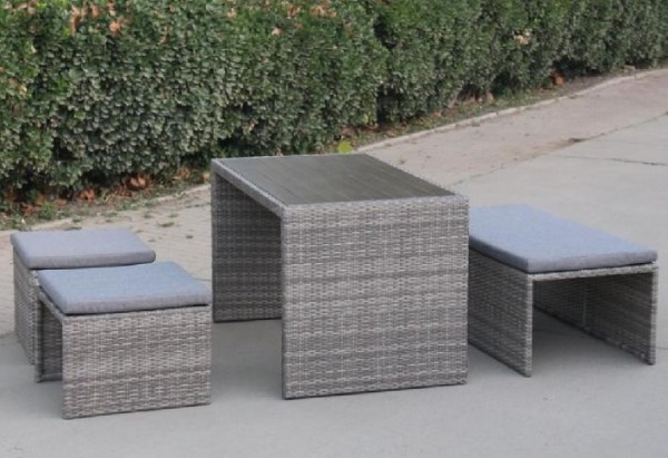Диван-Трансформер AFINA плетеный из иск. ротанга S330G-W78 Grey купить в Азове