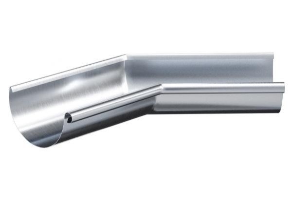 Водосток Aquasistem, Система 150/100 - Угол желоба внутренний  оцинковка 135° купить в Азове