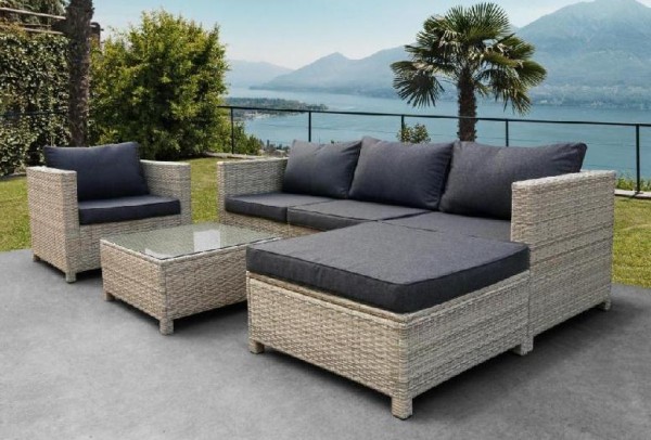 Комплект мебели AFINA плетеной из иск. ротанга YR821G Grey/Grey купить в Азове