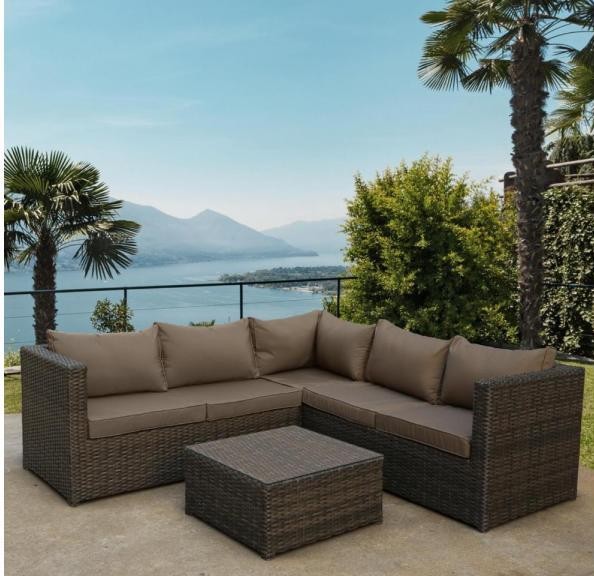 Комплект мебели AFINA плетеной из иск. ротанга YR825A Brown/Beige купить в Азове
