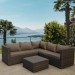 Комплект мебели AFINA плетеной из иск. ротанга YR825A Brown/Beige купить в Азове