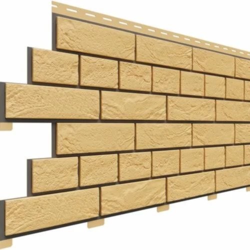 Фасадная панель Доломит Кирпич Славянка Желтый купить в Азове