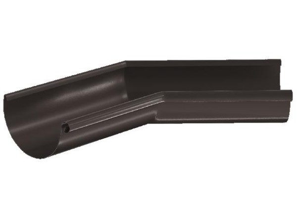 Водосток Aquasistem, система 150/100 - Угол желоба,внутренний 135° RR 32 Тёмно-Коричневый купить в Азове