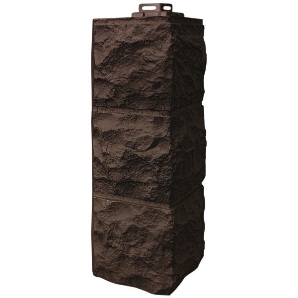 Угол Фасайдинг Серия «Доломит» Тёмно Коричневый купить в Азове