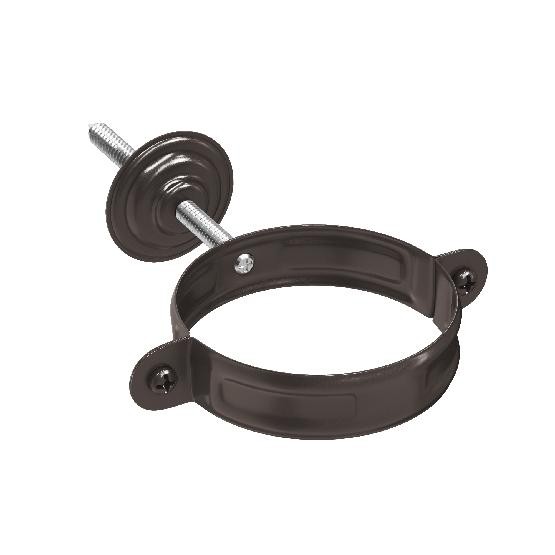 Водосток Aquasistem, система 150/100 - Комплект крепления трубы RR 32 Тёмно-Коричневый купить в Азове