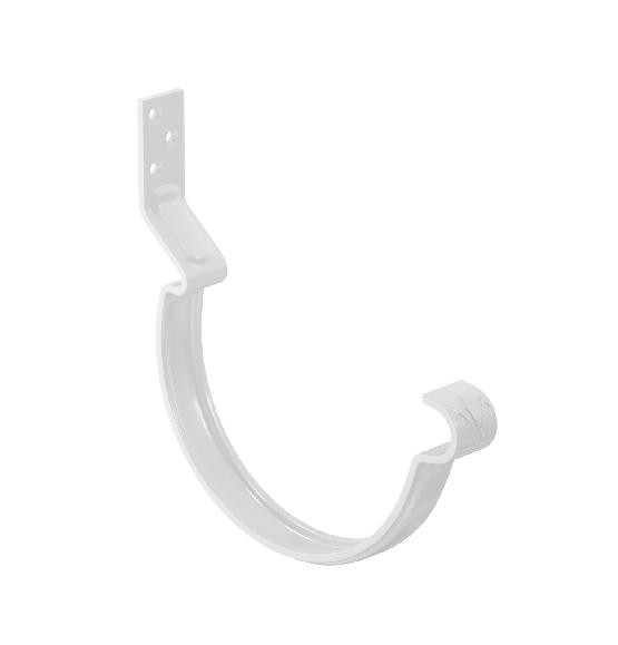 Водосток Aquasistem, система 125x90 - Крюк крепления желоба короткий RAL 9003 Белый купить в Азове