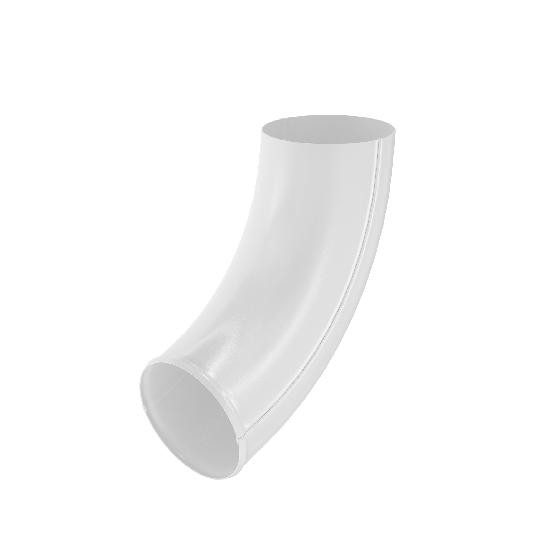 Водосток Aquasistem, система 125x90 - Отвод трубы RAL 9003 Белый купить в Азове