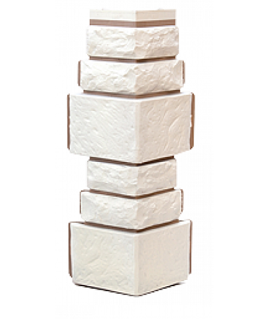 Угол T-Сайдинг-Дикий Камень Белый купить в Азове