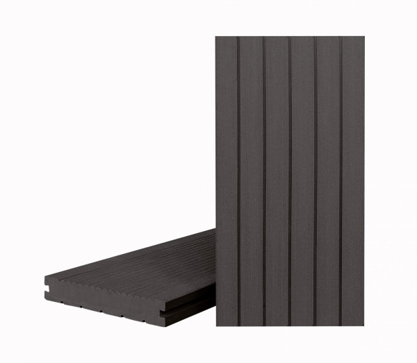 Террасная доска Классик Чёрное дерево (полнотелая с пазом) купить в Азове