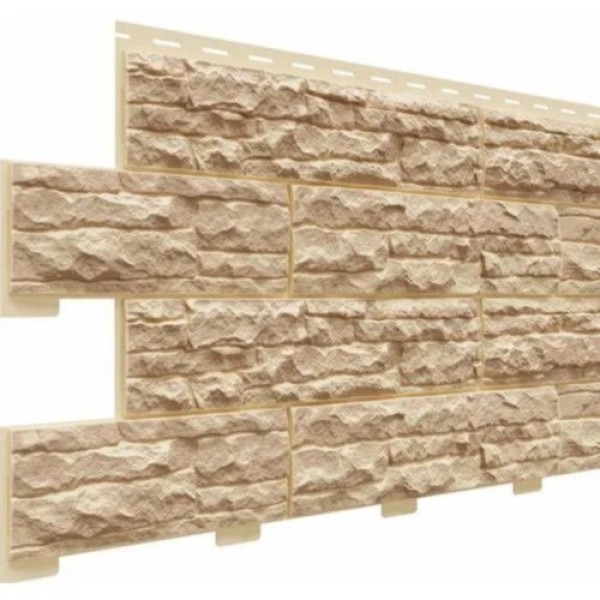 Фасадная панель Доломит Скалистый риф Люкс Карамель купить в Азове