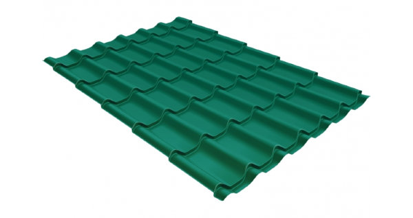 Металлочерепица классик 0,5 Satin RAL 5021 купить в Азове