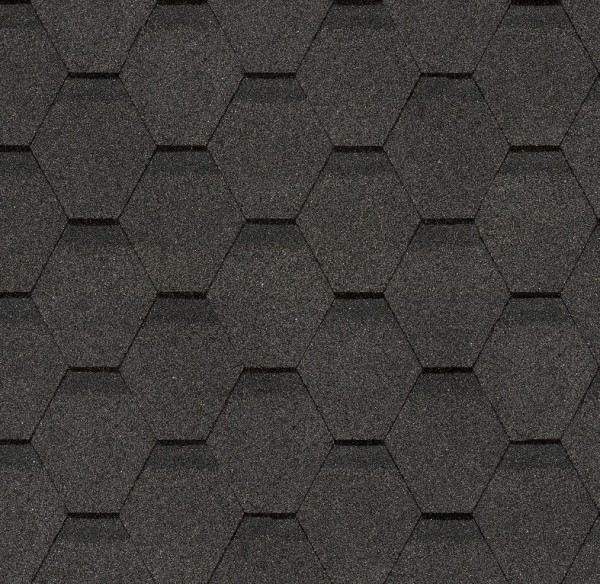 Гибкая черепица Docke, коллекция Шестигранник Серый купить в Азове