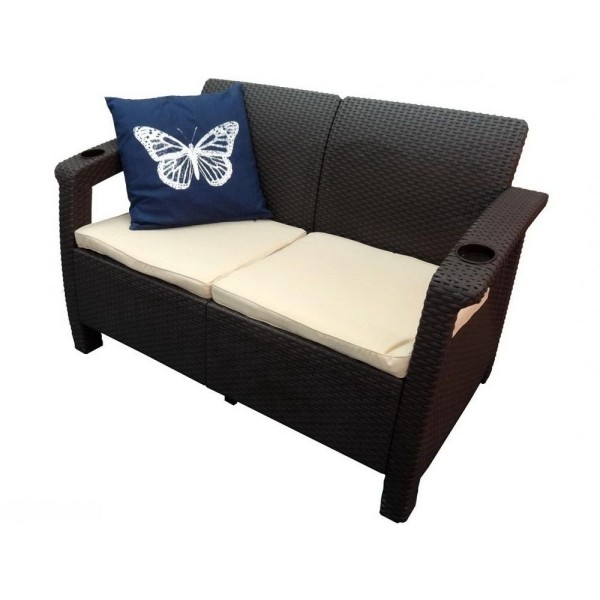 Двухместный диван Yalta Sofa Seаt венге купить в Азове