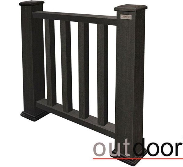 Ограждение из ДПК Outdoor Классик 3D STORM чёрный купить в Азове