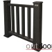 Ограждение из ДПК Outdoor Классик 3D STORM чёрный купить в Азове