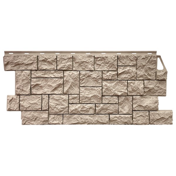 Фасадная панель FineBer, Камень Дикий, Песочный купить в Азове