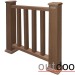 Ограждение из ДПК Outdoor Классик 3D STORM коричневый микс купить в Азове