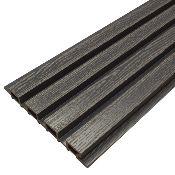 Фасадная доска из ДПК Faynag Wood Рейка Мокрый Асфальт купить в Азове