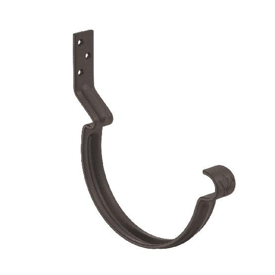 Водосток Aquasistem, Система 125x90 - Крюк крепления желоба короткий RR 32 Тёмно-коричневый matt купить в Азове