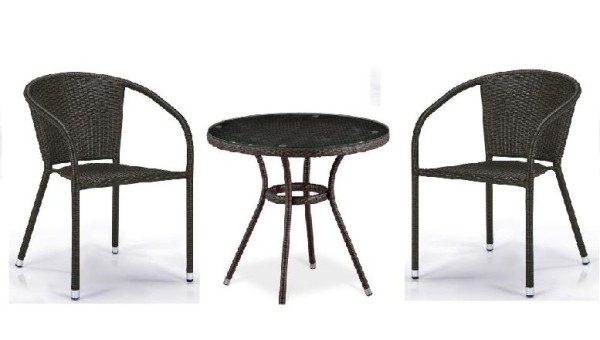 Комплект плетеной мебели AFINA из иск. ротанга Асоль-7 T282ANT/Y137C-W53 Brown 2Pcs купить в Азове