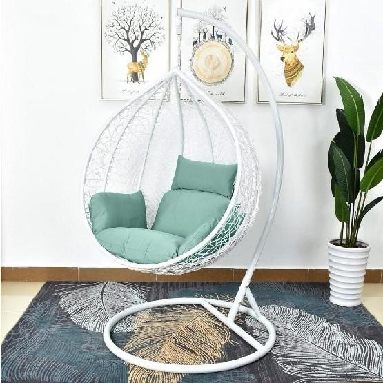 Кресло Подвесное из искусственного ротанга AFM-168A-L White/Green купить в Азове