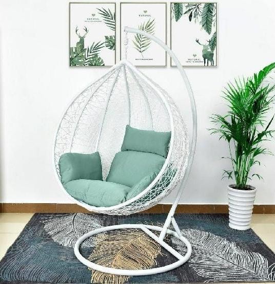 Кресло Подвесное из искусственного ротанга AFM-168A-XL White/Green купить в Азове