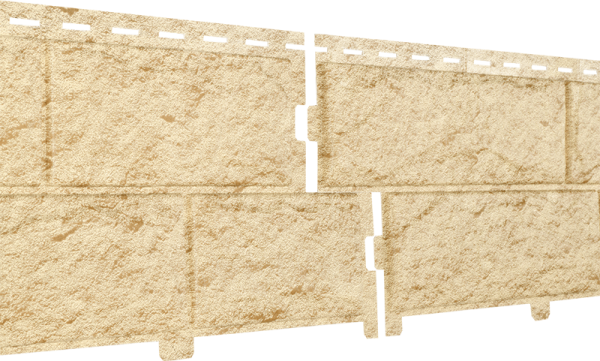 Фасадная панель Ю-Пласт Стоун-хаус камень золотистый (двойной замок) купить в Азове