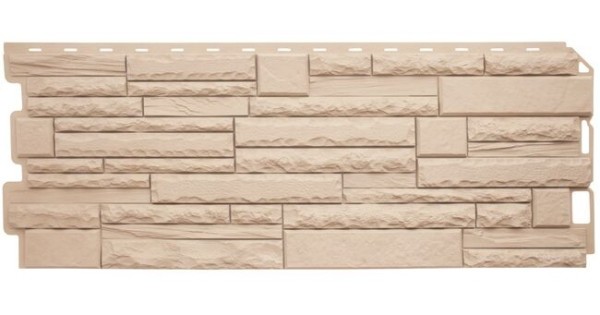 Фасадная панель Альта-Профиль Скалистый камень ЭКО Кремовый купить в Азове