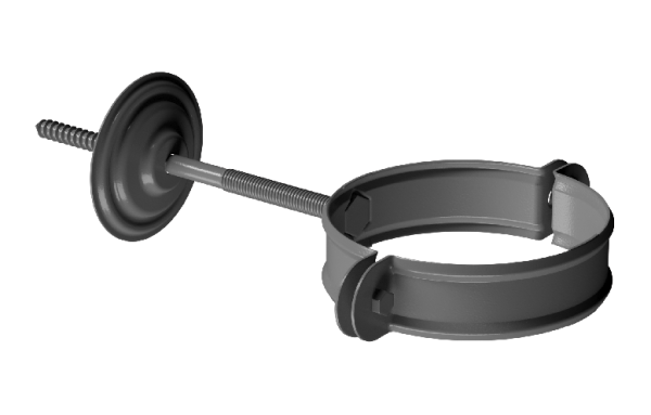 Хомут трубы D90 Döcke STAL PREMIUM Графит, (RAL 7024) купить в Азове