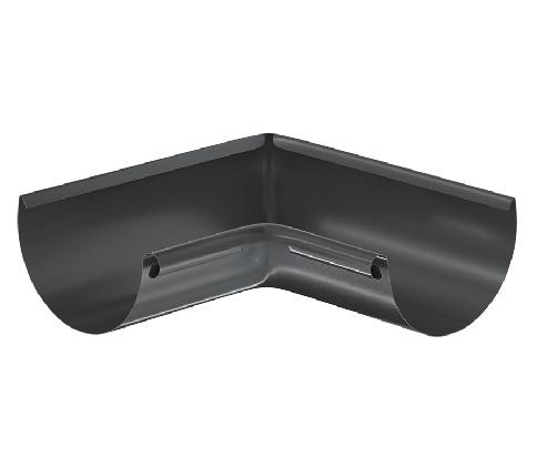 Водосток Aquasistem, система 125x90 - Угол желоба, внутренний 90° RAL 7024 Тёмно-серый купить в Азове