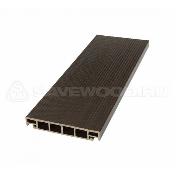 Террасная доска из ДПК SW-Salix «SaveWood» темно-коричневый купить в Азове