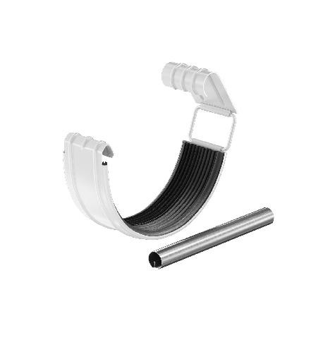 Водосток Aquasistem, система 125x90 - Соединитель желоба с резиновым уплотнителем RR 20 Белый купить в Азове