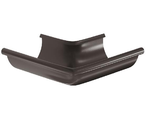 Водосток Aquasistem, система 150/100 -  Угол желоба, наружный 90° RR 32 Тёмно Коричневый купить в Азове