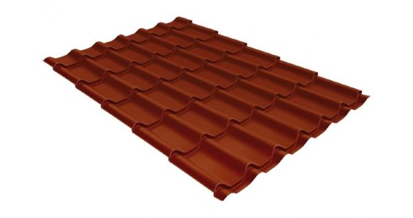 Металлочерепица классик 0,45 Drap RAL 8004 терракота купить в Азове