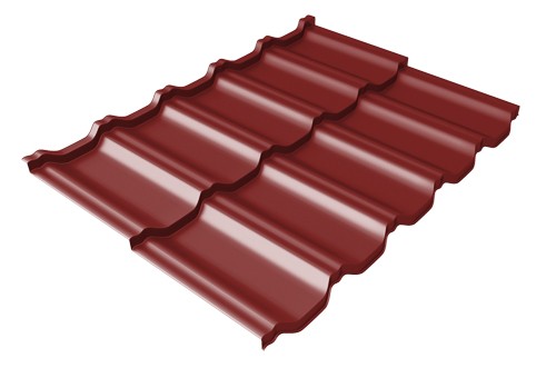Металлочерепица модульная Квинта Uno Grand Line c 3D резом 0,5 Satin RAL 3011 коричнево-красный купить в Азове