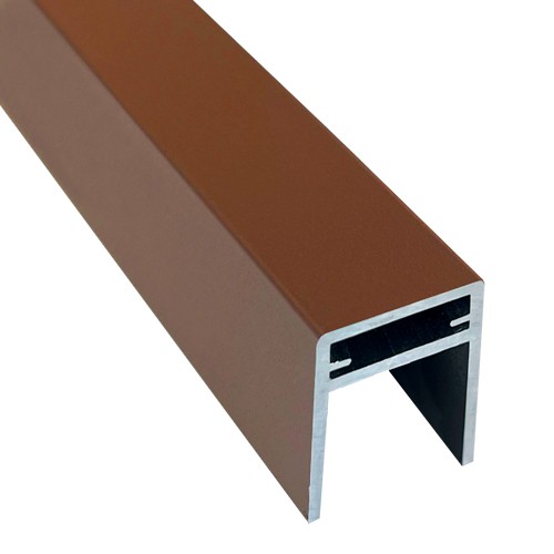 П-профиль Алюминиевый EasyDecking 35x25 Коричневый купить в Азове