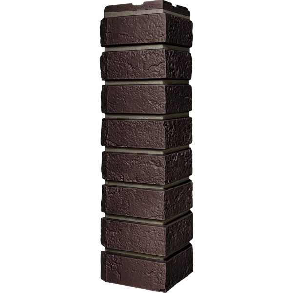 Угол наружный ДАЧНЫЙ Серия Баварский кирпич Темно коричневый купить в Азове