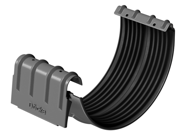 Соединитель желобов D125 Döcke STAL PREMIUM Графит, (RAL 7024) купить в Азове